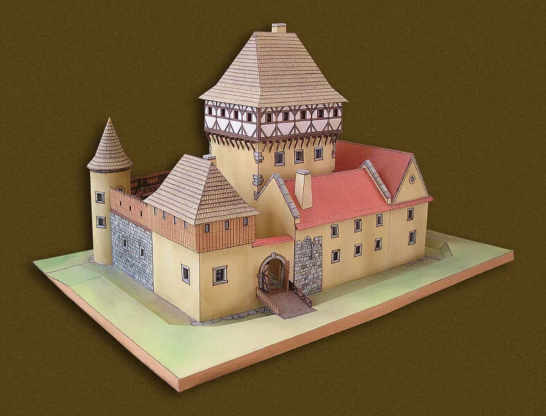 Papierový model - Kestřanské Tvrze